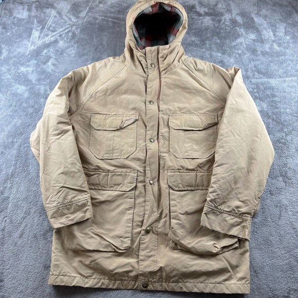 Woolrich Other - Vintage 90's Woolrich Parka Hunting Jacket‎ Men Medium Beige  Full Zip Hooded
